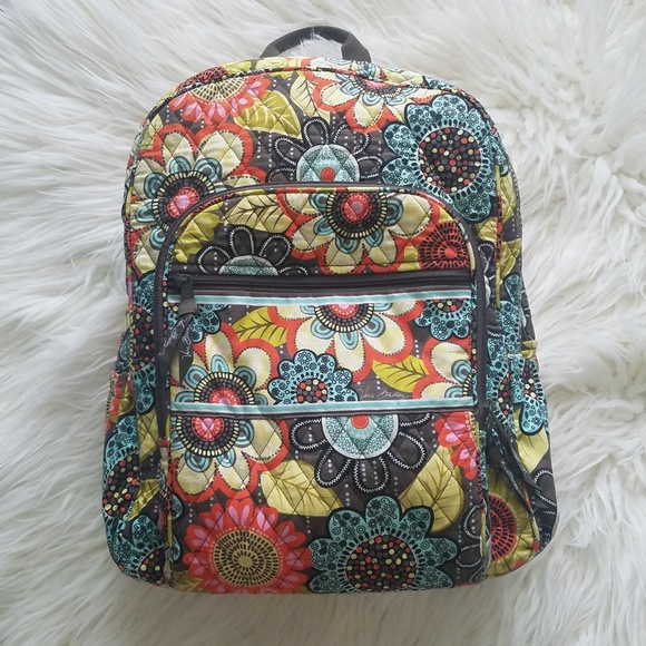 Vera Bradley Handbags - Vera Bradley Flower Shower Campus Backpack